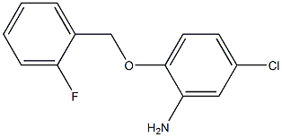 5-chloro-2-[(2-fluorophenyl)methoxy]aniline 结构式