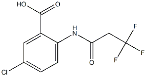 5-chloro-2-[(3,3,3-trifluoropropanoyl)amino]benzoic acid 化学構造式