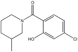 5-chloro-2-[(3-methylpiperidin-1-yl)carbonyl]phenol Struktur