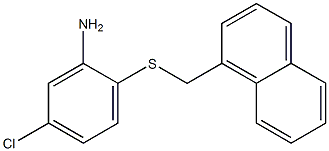 5-chloro-2-[(naphthalen-1-ylmethyl)sulfanyl]aniline