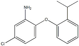 5-chloro-2-[2-(propan-2-yl)phenoxy]aniline,,结构式