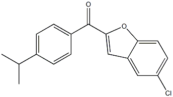 5-chloro-2-{[4-(propan-2-yl)phenyl]carbonyl}-1-benzofuran Struktur