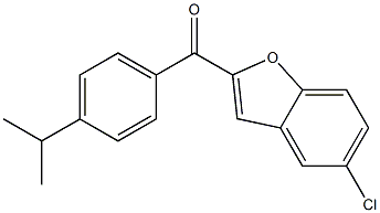 5-chloro-2-{[4-(propan-2-yl)phenyl]carbonyl}-1-benzofuran Structure