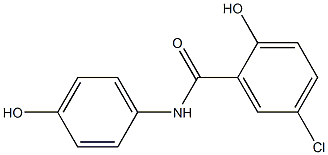 5-chloro-2-hydroxy-N-(4-hydroxyphenyl)benzamide Structure