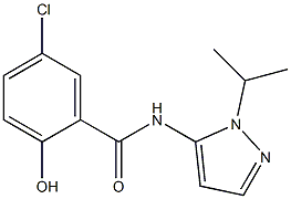 5-chloro-2-hydroxy-N-[1-(propan-2-yl)-1H-pyrazol-5-yl]benzamide Structure