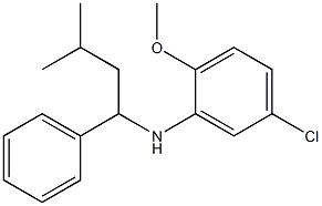 5-chloro-2-methoxy-N-(3-methyl-1-phenylbutyl)aniline