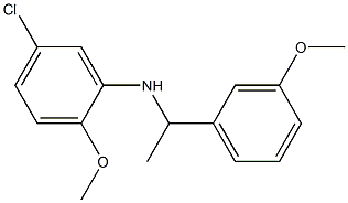 5-chloro-2-methoxy-N-[1-(3-methoxyphenyl)ethyl]aniline|