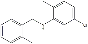 5-chloro-2-methyl-N-[(2-methylphenyl)methyl]aniline Structure