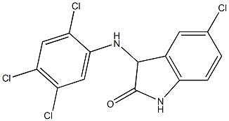 5-chloro-3-[(2,4,5-trichlorophenyl)amino]-2,3-dihydro-1H-indol-2-one