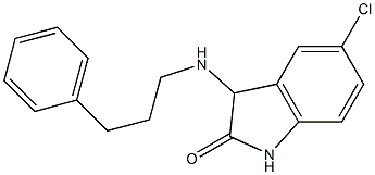 5-chloro-3-[(3-phenylpropyl)amino]-2,3-dihydro-1H-indol-2-one Struktur