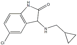 5-chloro-3-[(cyclopropylmethyl)amino]-2,3-dihydro-1H-indol-2-one 化学構造式