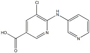 5-chloro-6-(pyridin-3-ylamino)pyridine-3-carboxylic acid 结构式