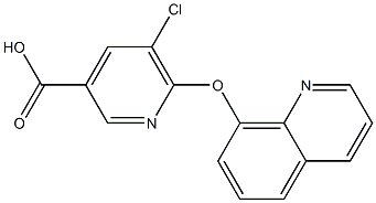 5-chloro-6-(quinolin-8-yloxy)pyridine-3-carboxylic acid