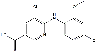 5-chloro-6-[(4-chloro-2-methoxy-5-methylphenyl)amino]pyridine-3-carboxylic acid