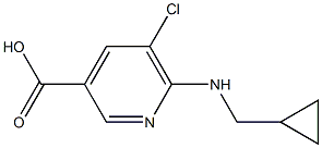 5-chloro-6-[(cyclopropylmethyl)amino]pyridine-3-carboxylic acid|