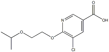 5-chloro-6-[2-(propan-2-yloxy)ethoxy]pyridine-3-carboxylic acid