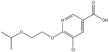  5-chloro-6-[2-(propan-2-yloxy)ethoxy]pyridine-3-carboxylic acid