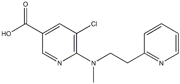  5-chloro-6-{methyl[2-(pyridin-2-yl)ethyl]amino}pyridine-3-carboxylic acid