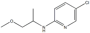 5-chloro-N-(1-methoxypropan-2-yl)pyridin-2-amine 化学構造式