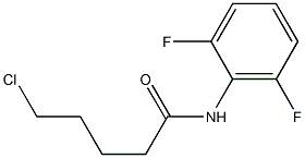 5-chloro-N-(2,6-difluorophenyl)pentanamide 化学構造式