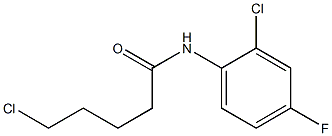 5-chloro-N-(2-chloro-4-fluorophenyl)pentanamide,,结构式