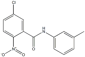5-chloro-N-(3-methylphenyl)-2-nitrobenzamide,,结构式