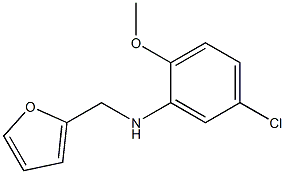 5-chloro-N-(furan-2-ylmethyl)-2-methoxyaniline Structure
