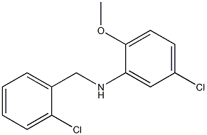 5-chloro-N-[(2-chlorophenyl)methyl]-2-methoxyaniline Structure