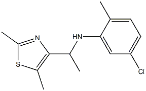 5-chloro-N-[1-(2,5-dimethyl-1,3-thiazol-4-yl)ethyl]-2-methylaniline