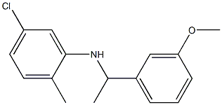 5-chloro-N-[1-(3-methoxyphenyl)ethyl]-2-methylaniline
