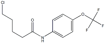 5-chloro-N-[4-(trifluoromethoxy)phenyl]pentanamide,,结构式