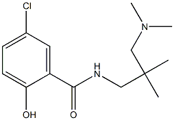 5-chloro-N-{2-[(dimethylamino)methyl]-2-methylpropyl}-2-hydroxybenzamide,,结构式