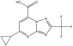 5-cyclopropyl-2-(trifluoromethyl)-[1,2,4]triazolo[1,5-a]pyrimidine-7-carboxylic acid