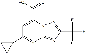 5-cyclopropyl-2-(trifluoromethyl)-[1,2,4]triazolo[1,5-a]pyrimidine-7-carboxylic acid Structure