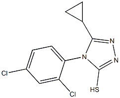 5-cyclopropyl-4-(2,4-dichlorophenyl)-4H-1,2,4-triazole-3-thiol Structure