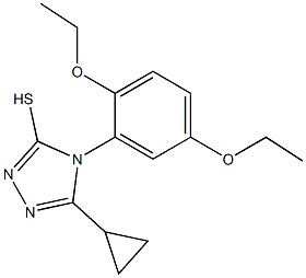  5-cyclopropyl-4-(2,5-diethoxyphenyl)-4H-1,2,4-triazole-3-thiol