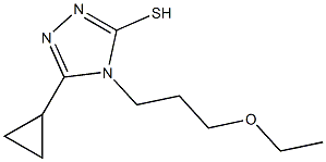5-cyclopropyl-4-(3-ethoxypropyl)-4H-1,2,4-triazole-3-thiol