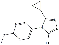  5-cyclopropyl-4-(6-methoxypyridin-3-yl)-4H-1,2,4-triazole-3-thiol