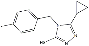 5-cyclopropyl-4-[(4-methylphenyl)methyl]-4H-1,2,4-triazole-3-thiol