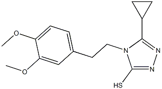 5-cyclopropyl-4-[2-(3,4-dimethoxyphenyl)ethyl]-4H-1,2,4-triazole-3-thiol|