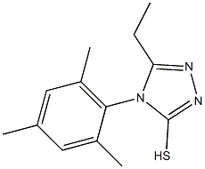 5-ethyl-4-(2,4,6-trimethylphenyl)-4H-1,2,4-triazole-3-thiol Structure