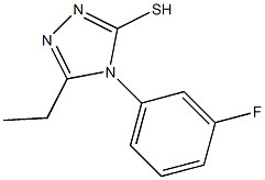 5-ethyl-4-(3-fluorophenyl)-4H-1,2,4-triazole-3-thiol 结构式