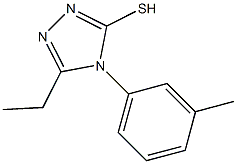 5-ethyl-4-(3-methylphenyl)-4H-1,2,4-triazole-3-thiol Structure