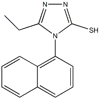 5-ethyl-4-(naphthalen-1-yl)-4H-1,2,4-triazole-3-thiol,,结构式