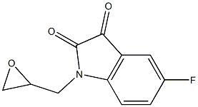 5-fluoro-1-(oxiran-2-ylmethyl)-2,3-dihydro-1H-indole-2,3-dione