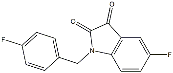 5-fluoro-1-[(4-fluorophenyl)methyl]-2,3-dihydro-1H-indole-2,3-dione