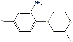 5-fluoro-2-(2-methylmorpholin-4-yl)aniline Struktur