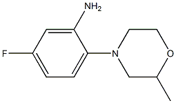 5-fluoro-2-(2-methylmorpholin-4-yl)aniline 结构式