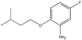 5-fluoro-2-(3-methylbutoxy)aniline Struktur