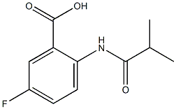 5-fluoro-2-(isobutyrylamino)benzoic acid Structure